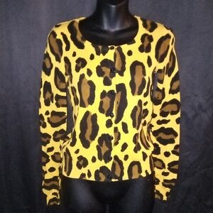 Animal Print cardigan Sweater